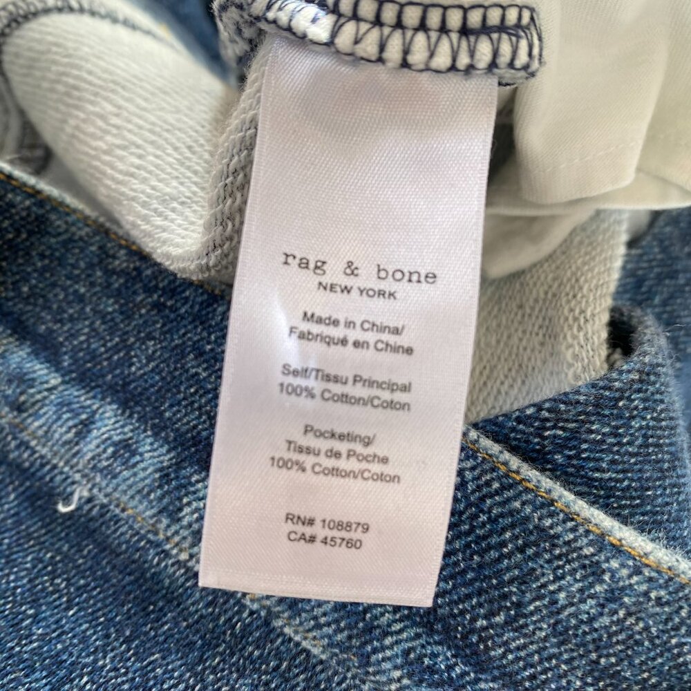Rag & Bone Miramar Sofie Wide-Leg Sweatpant Jeans in Kimber Blue 27 - Picture 7 of 10